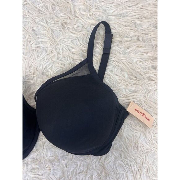 ThirdLove Classic Uplift Plunge Bra 38H 24/7 Underwire Black Adjustable NWT - Picture 8 of 9